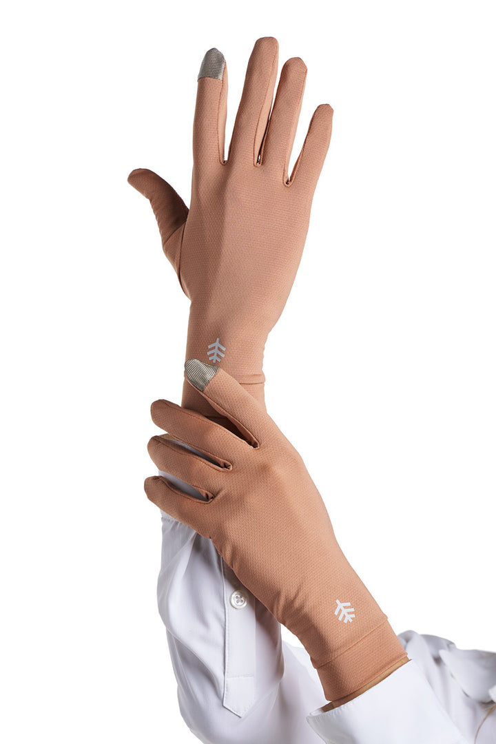 Full Finger UV Sun Gloves  | Antique Tea position-4