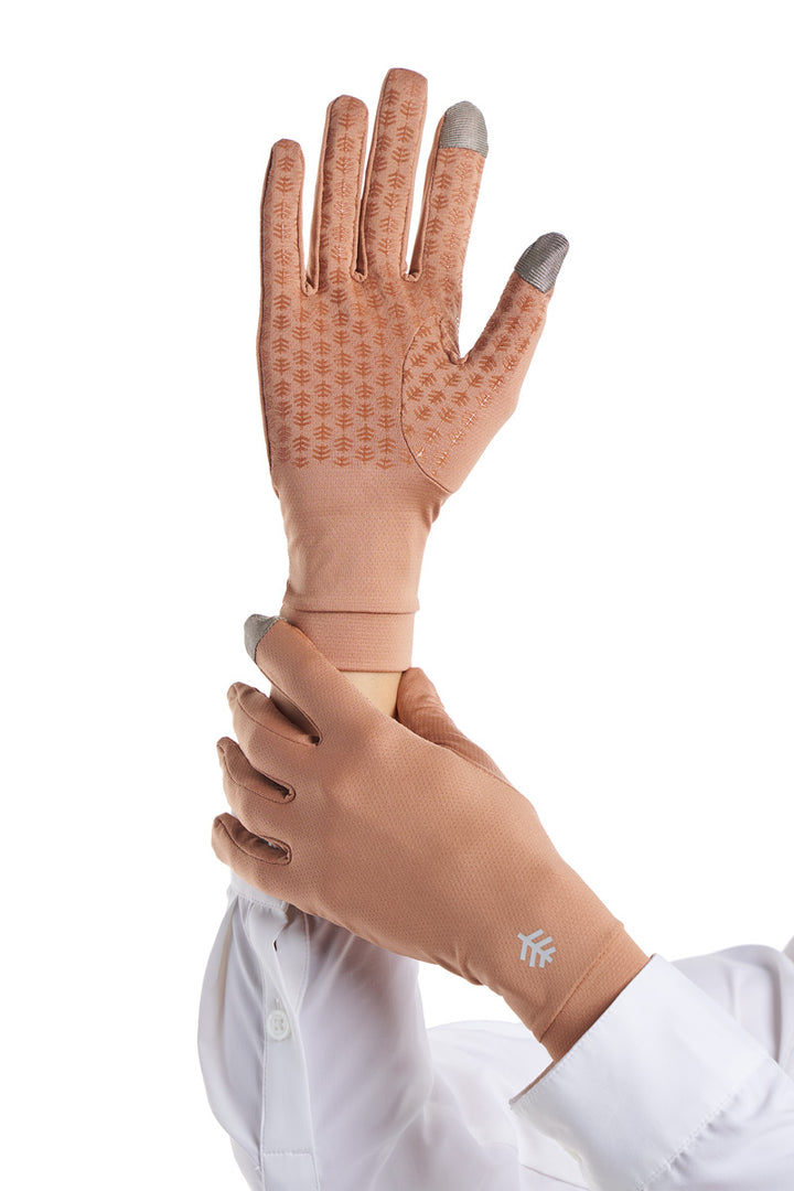 Full Finger UV Sun Gloves  | Antique Tea position-5