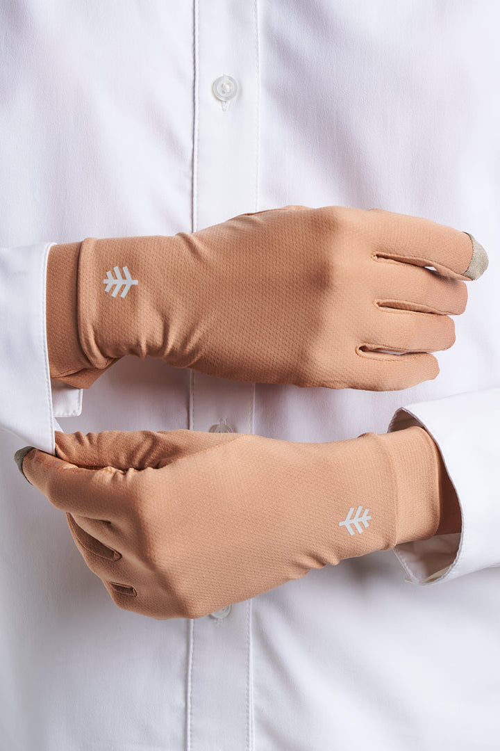 Full Finger UV Sun Gloves  | Antique Tea position-7