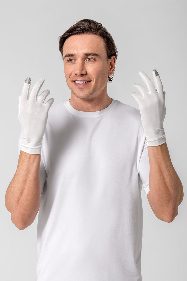 Full Finger UV Sun Gloves | Pearl position-5