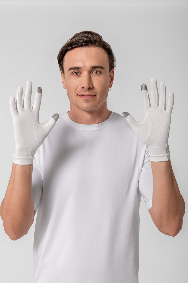 Full Finger UV Sun Gloves | Pearl position-6