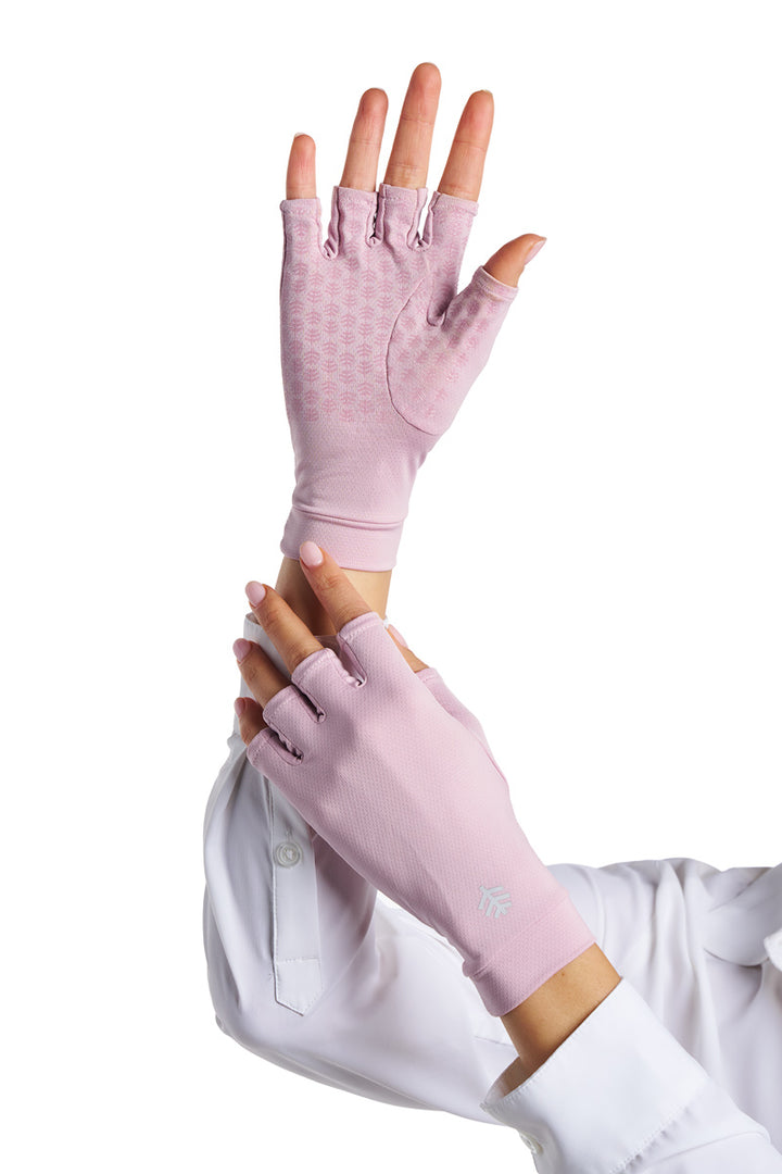 Full Finger UV Sun Gloves | Dusty Mauve position-4