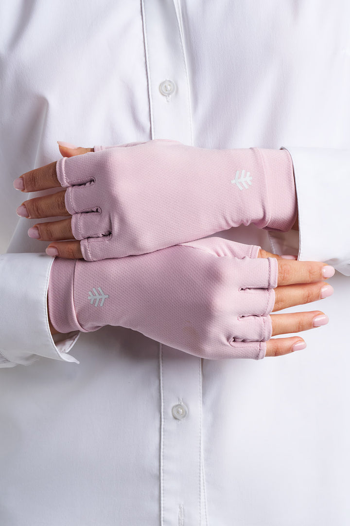 Full Finger UV Sun Gloves | Dusty Mauve position-5