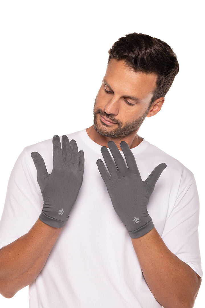 UV Driving Gloves | Charcoal position-4