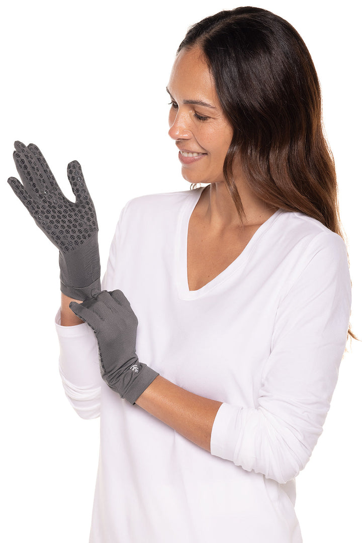 UV Driving Gloves | Charcoal position-6