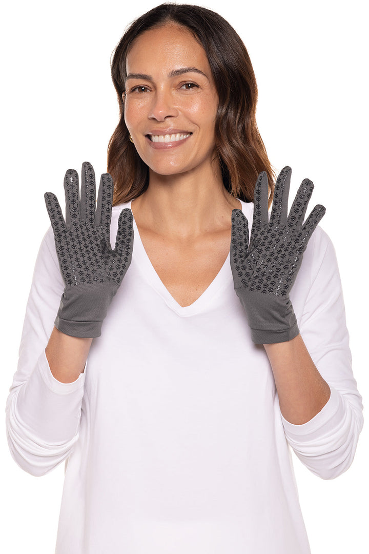 UV Driving Gloves | Charcoal position-7