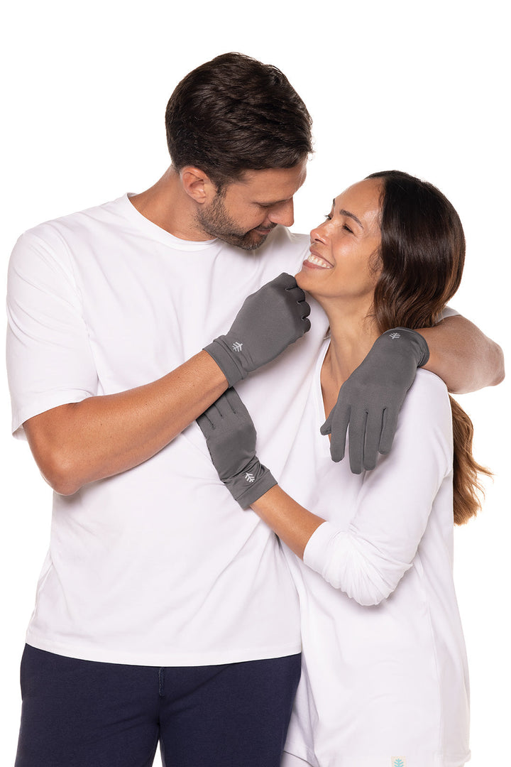 UV Driving Gloves | Charcoal position-8