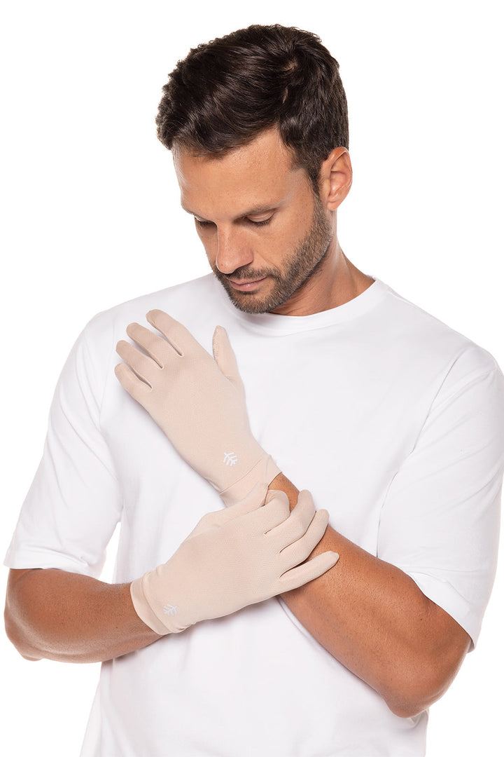 UV Driving Gloves | Beige position-2