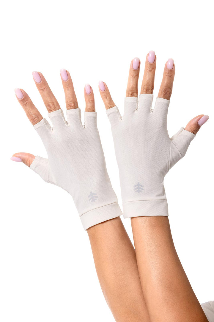 Fingerless UV Sun Gloves | Pearl position-1