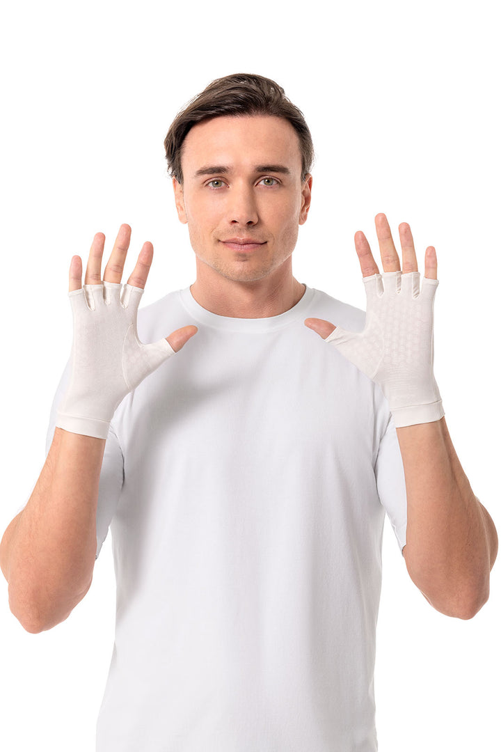 Fingerless UV Sun Gloves | Pearl position-9