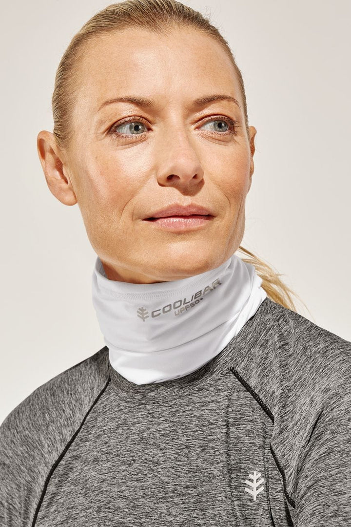 Unisex Performance Neck Gaiter | White position-3