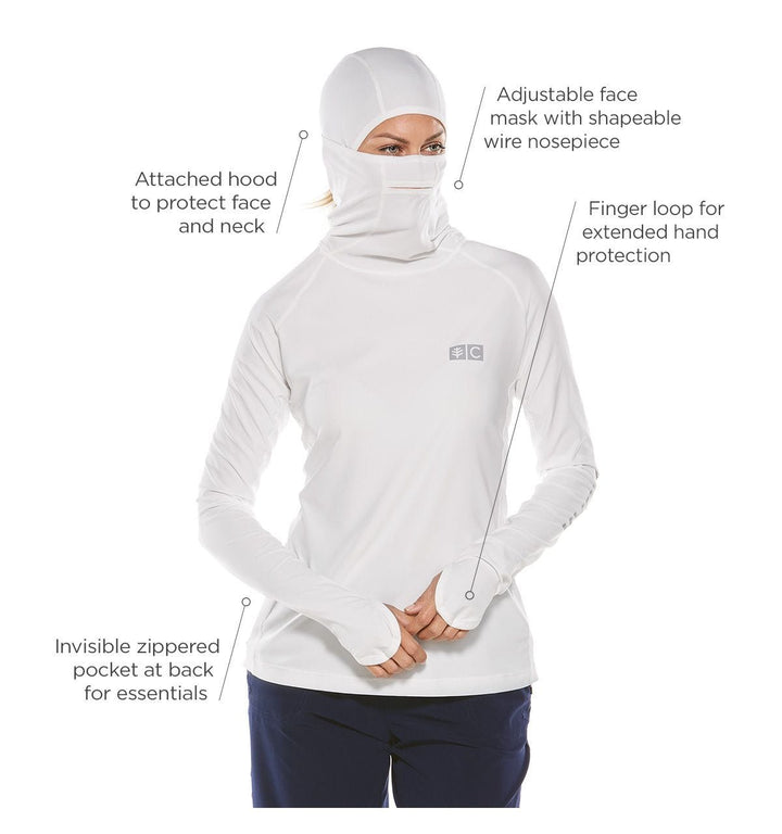Women's Fishing Hoodie | White position-4