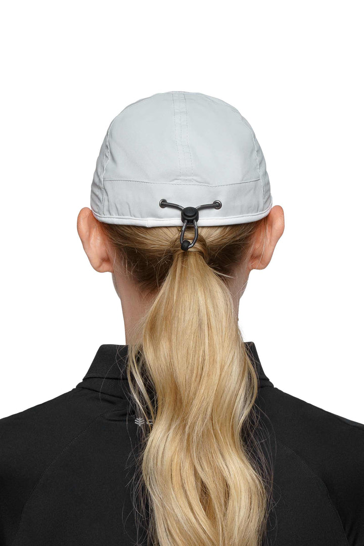 Adjustable Sports Cap | Silver/White position-4