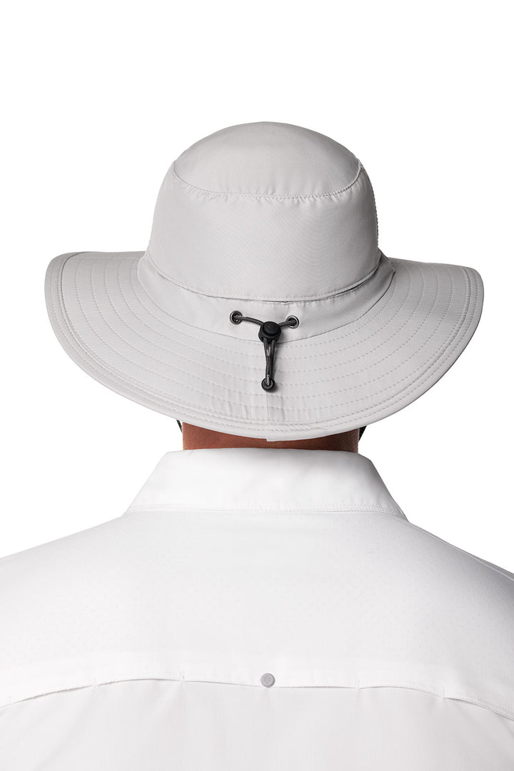 Floating Boating Hat with Neck Drape | Light Grey position-14