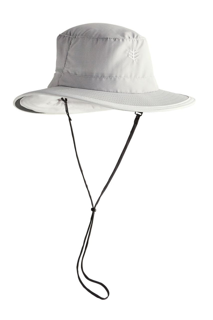 Floating Boating Hat with Neck Drape | Light Grey position-6