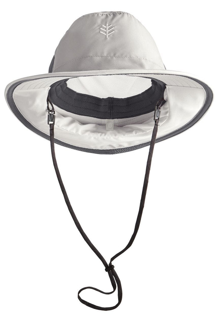 Floating Boating Hat with Neck Drape | Light Grey position-7