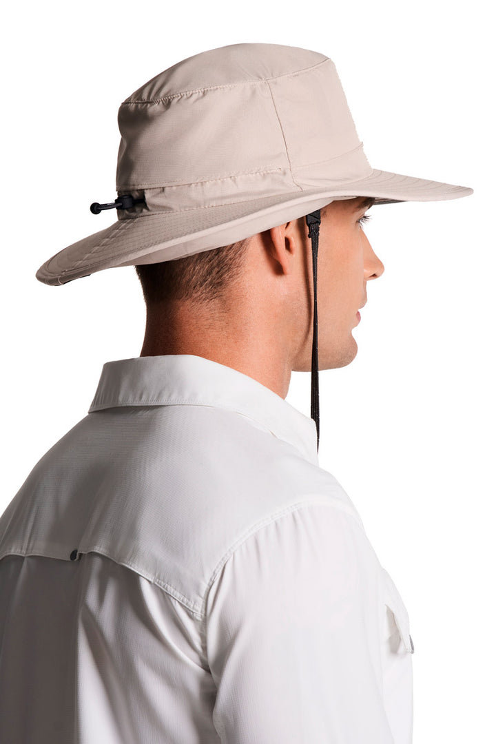 Floating Boating Hat with Neck Drape | Stone position-10