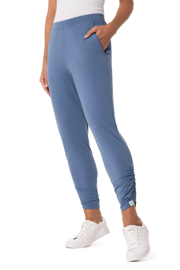 Women's Ruche Pants | Blue Dusk position-2
