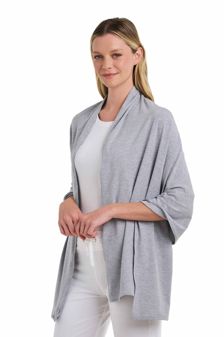 Beach Shawl | Grey Heather position-3