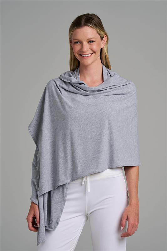 Beach Shawl | Grey Heather position-5