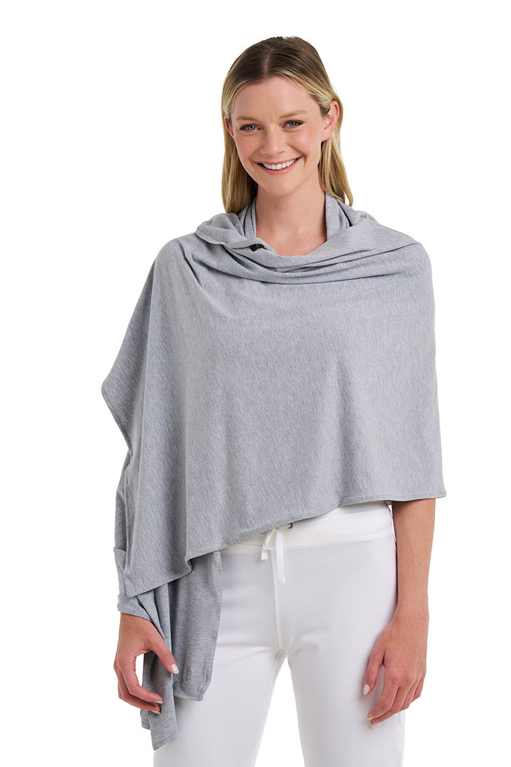 Beach Shawl | Grey Heather position-6