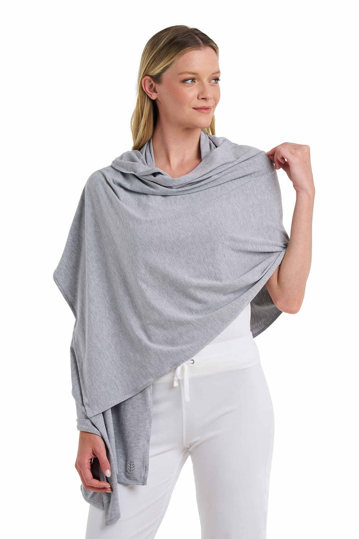 Beach Shawl | Grey Heather position-7