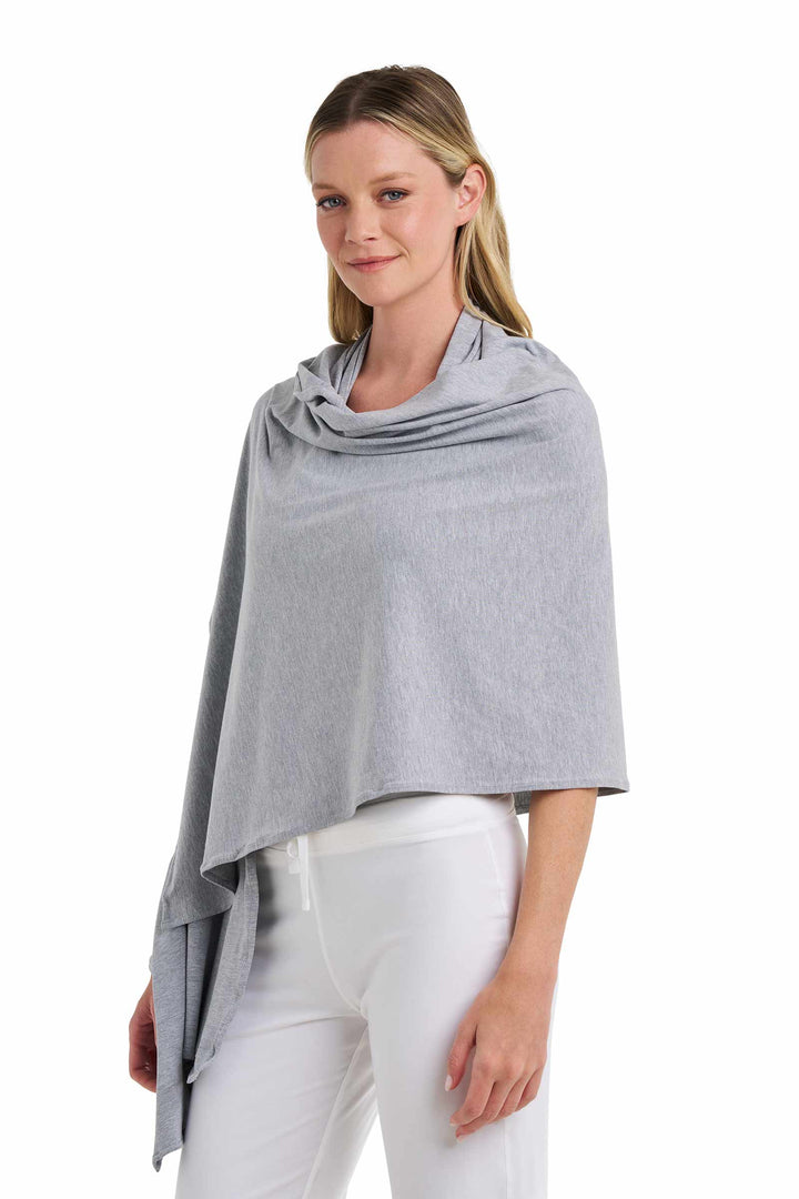 Beach Shawl | Grey Heather position-8
