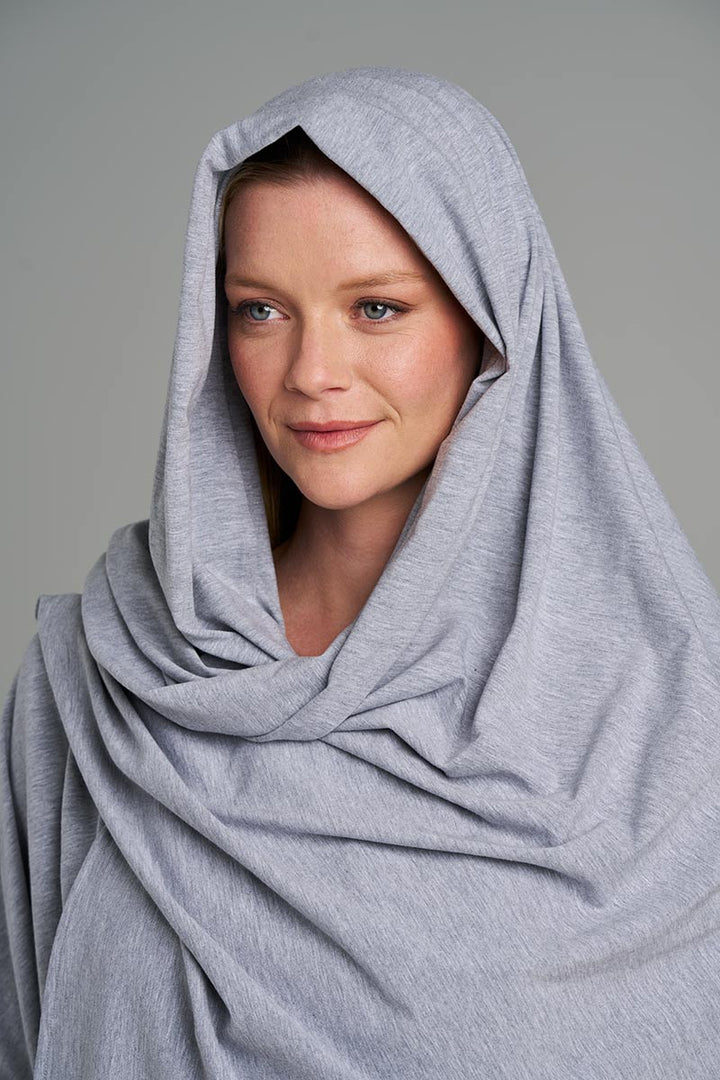 Beach Shawl | Grey Heather position-10
