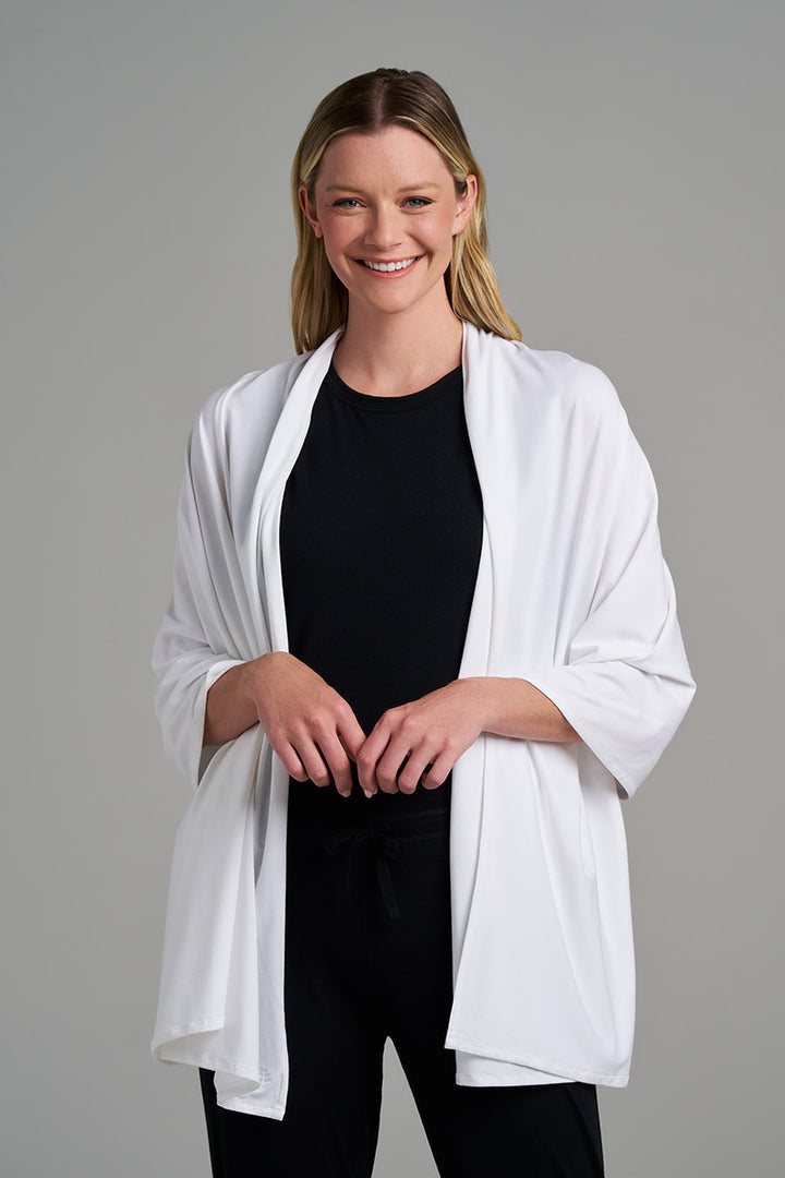 Beach Shawl | White position-1
