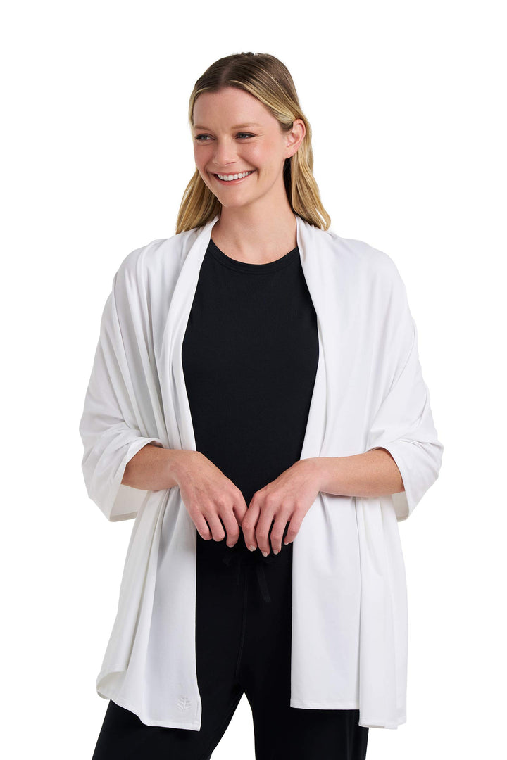 Beach Shawl | White position-2