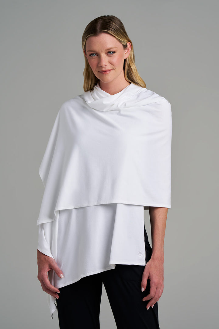 Beach Shawl | White position-5