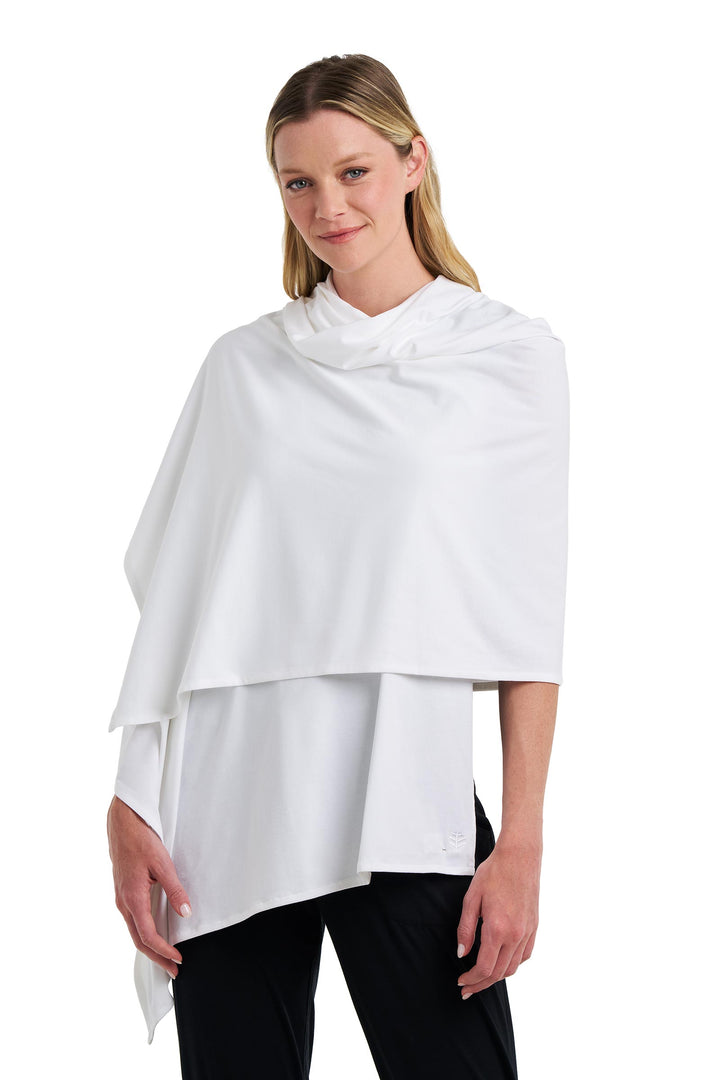 Beach Shawl | White position-6