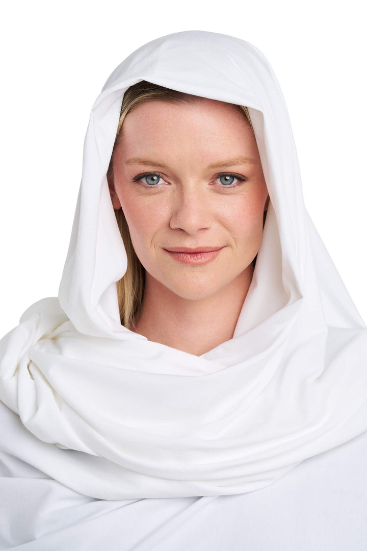 Beach Shawl | White position-10