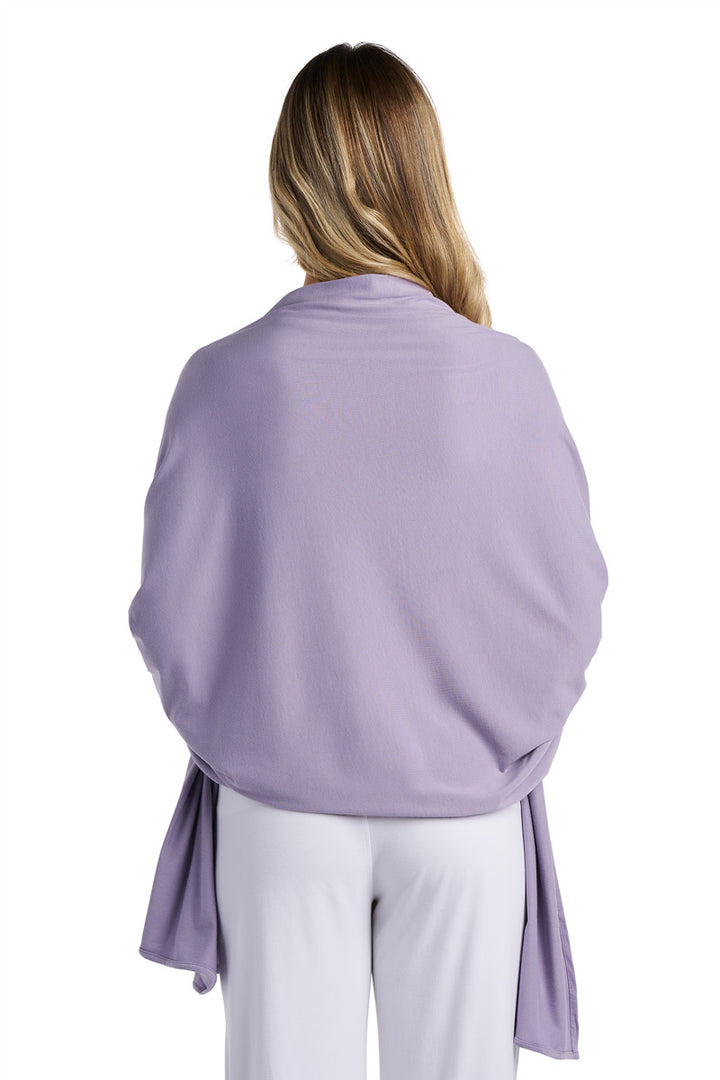 Beach Shawl | Lavender Gray position-6