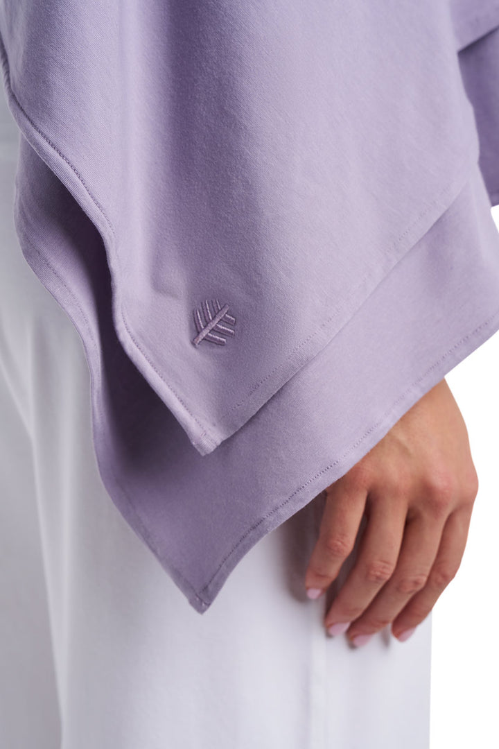 Beach Shawl | Lavender Gray position-8