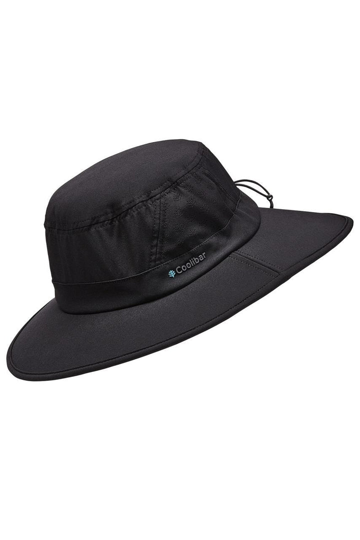 Performance Golf Hat with Wide Brim | Black position-3
