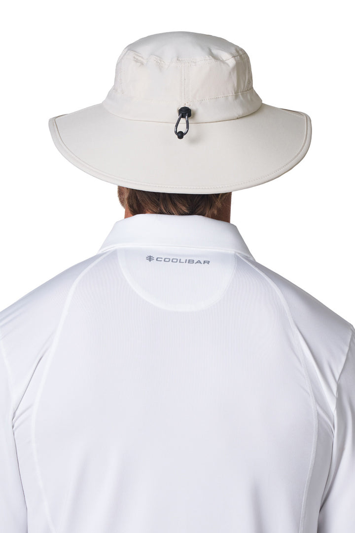 Performance Golf Hat with Wide Brim | Stone position-5