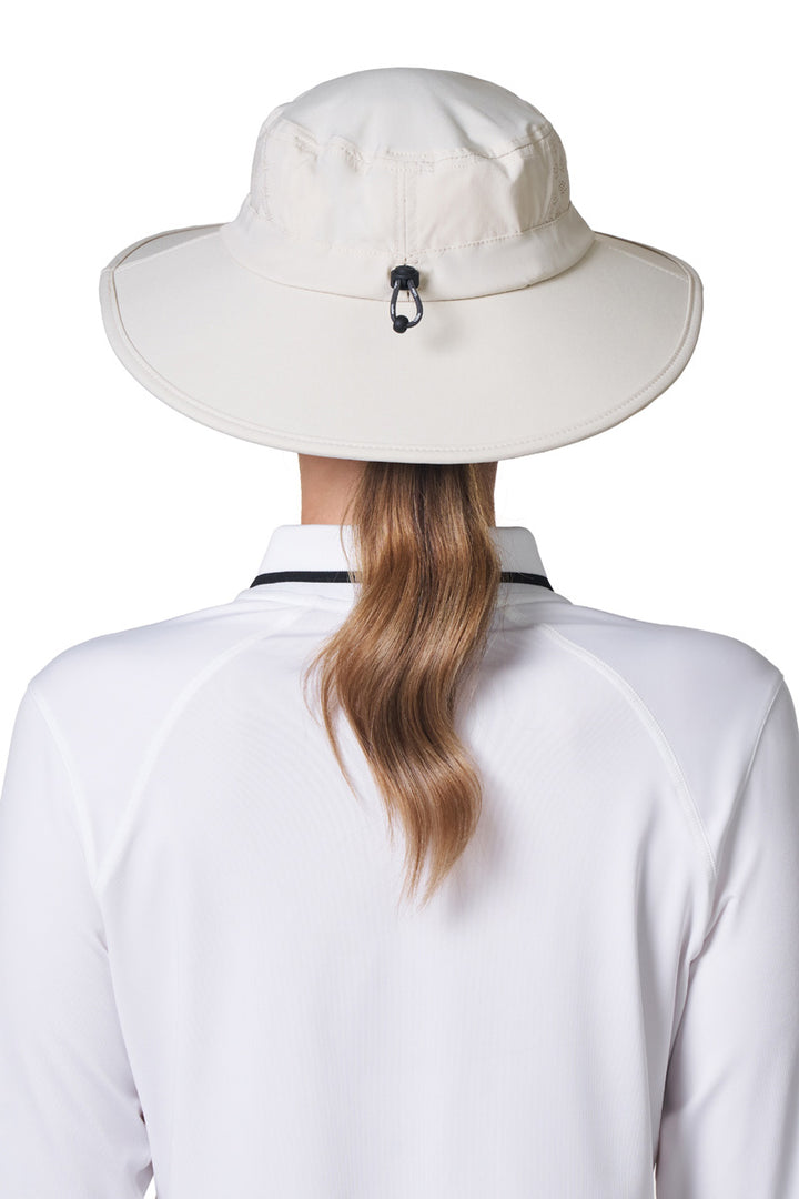 Performance Golf Hat with Wide Brim | Stone position-8