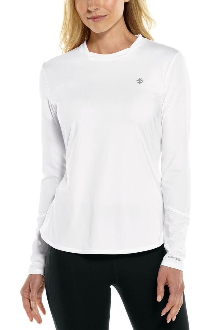 Women's Tennis Long Sleeve T-Shirt | White position-1
