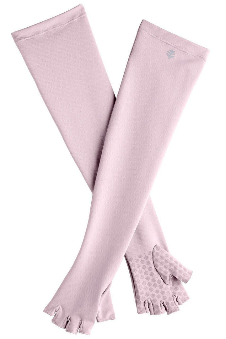 Long Fingerless UV Sun Gloves | Dusty Mauve position-1