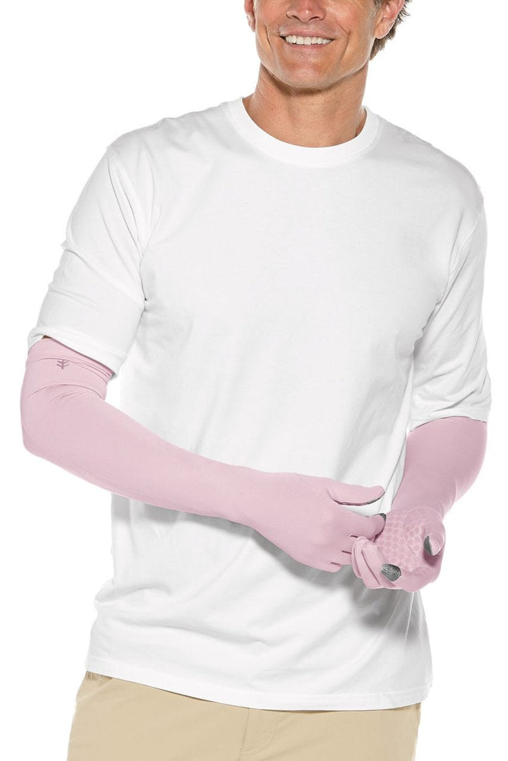 Long Full Finger UV Sun Gloves | Dusty Mauve position-3