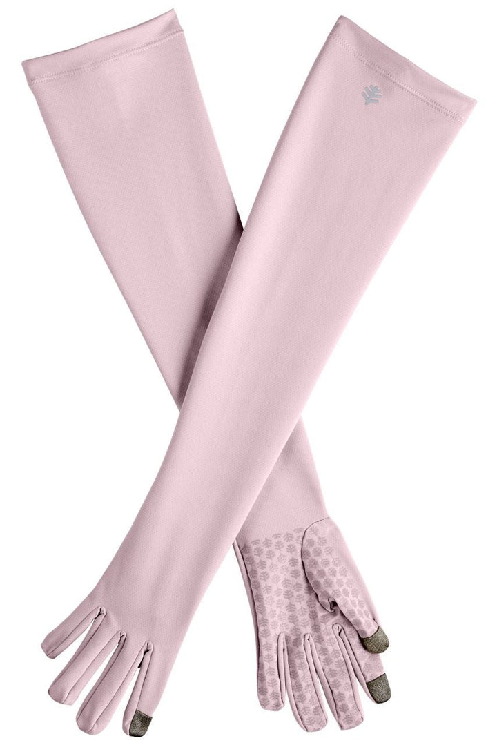 Long Full Finger UV Sun Gloves | Dusty Mauve position-1