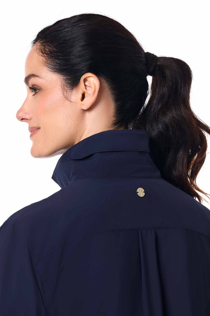 Women's Long Sleeve Shirt | Navy position-6