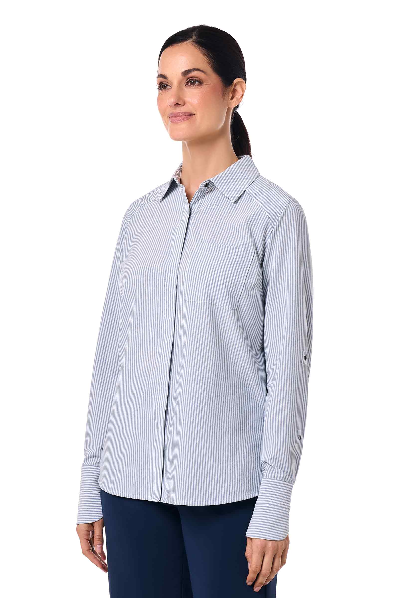 Color_White/Navy Stripe