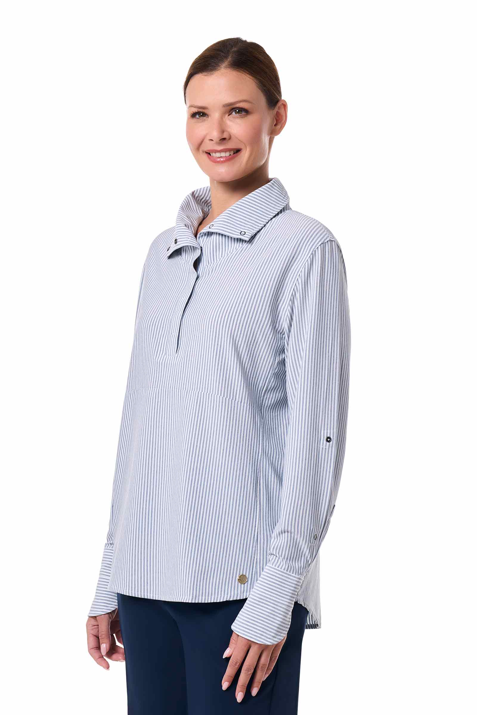 Color_White/Navy Stripe