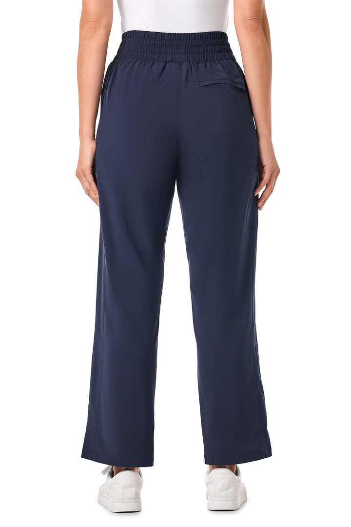 Women's Travel Pants | Navy position-4