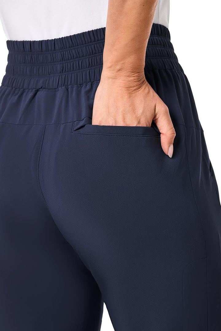 Women's Travel Pants | Navy position-7