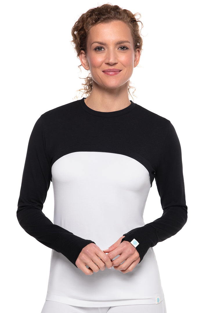 Women's Pullover Shrug | Black position-1