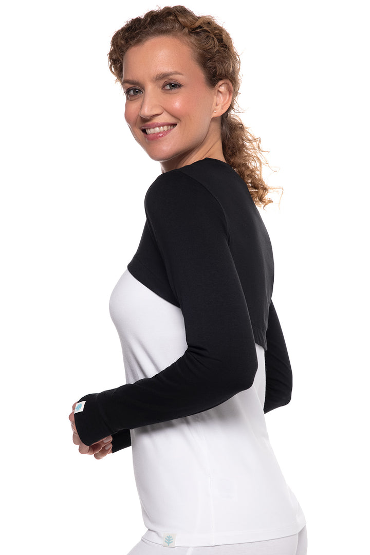 Women's Pullover Shrug | Black position-2