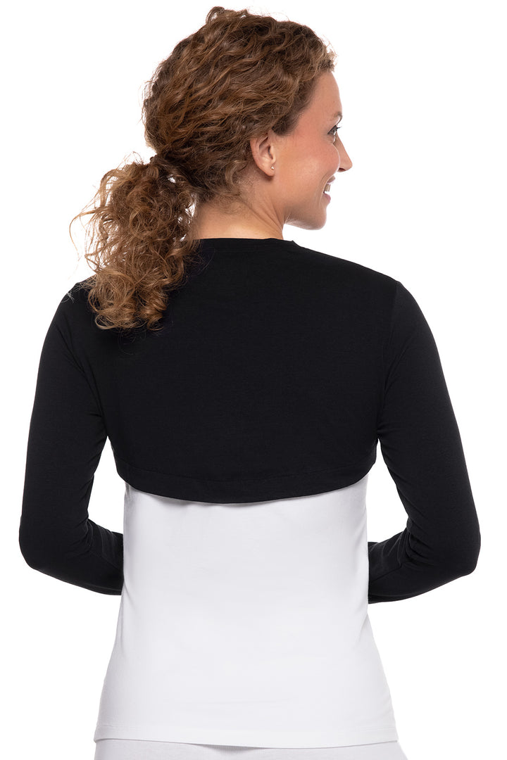 Women's Pullover Shrug | Black position-3